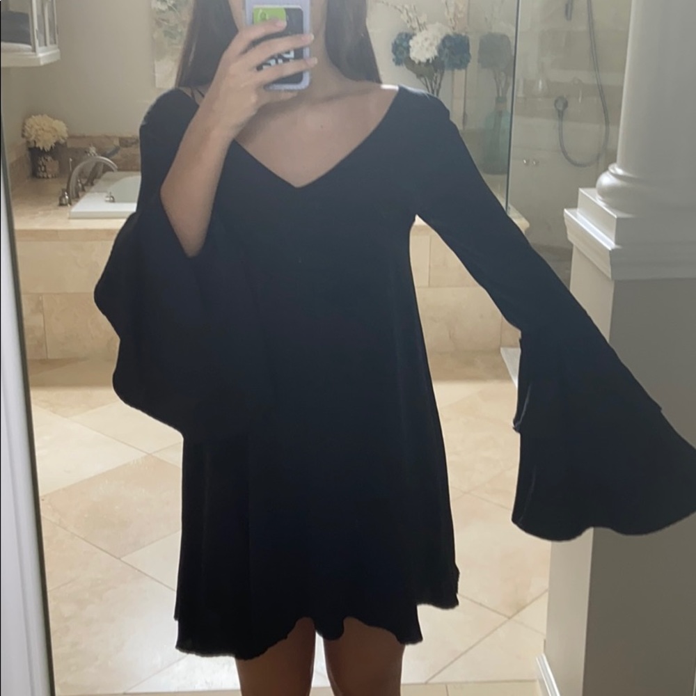 Lulus black long sleeve dress